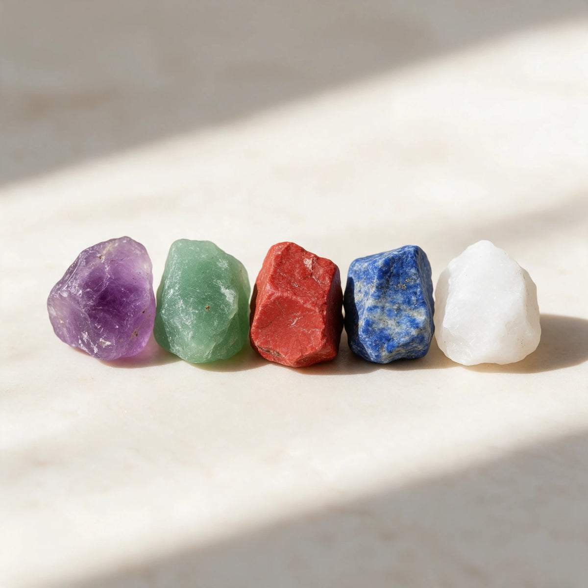 Bransoletka z płaskich koralików z różnych kamieni Gemma
