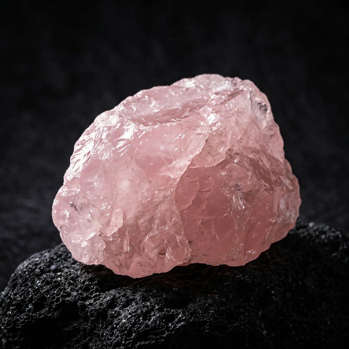 Bransoletka z naturalnego kwarcu różowego Anwen