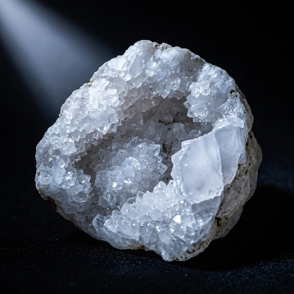 Kolczyki z naturalnego kryształu górskiego Aurora