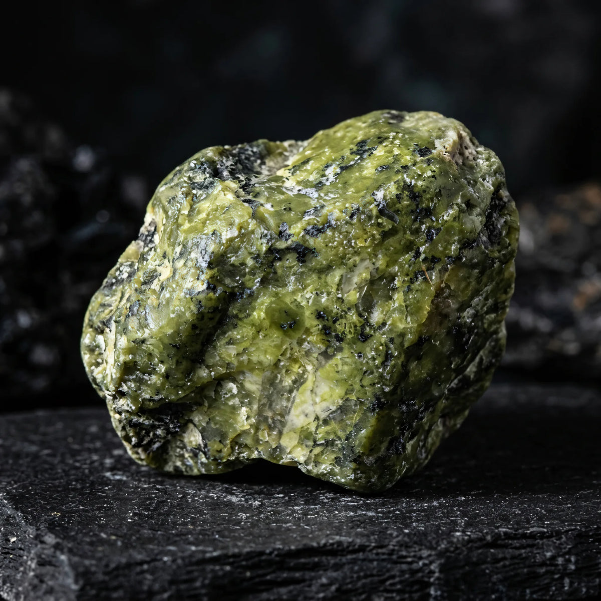 Pierścionek regulowany z unakitu naturalnego Adara