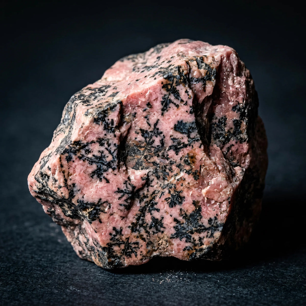 Bransoletka z naturalnego kamienia rodonitu Vesta