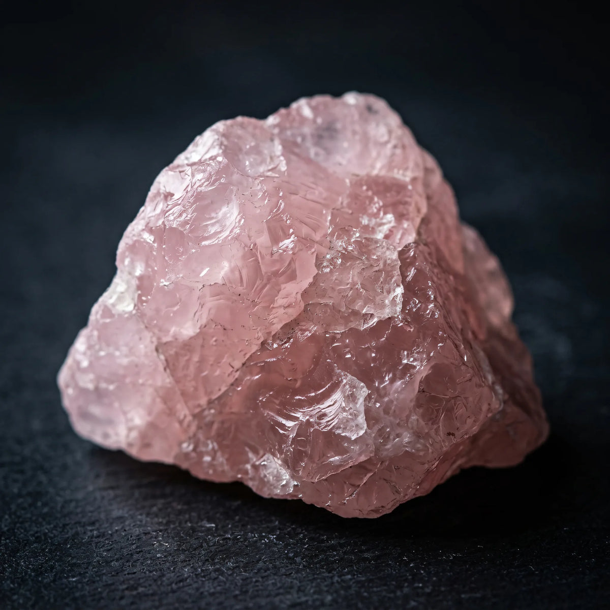 Naszyjnik z naturalnego kwarcu różowego Vega