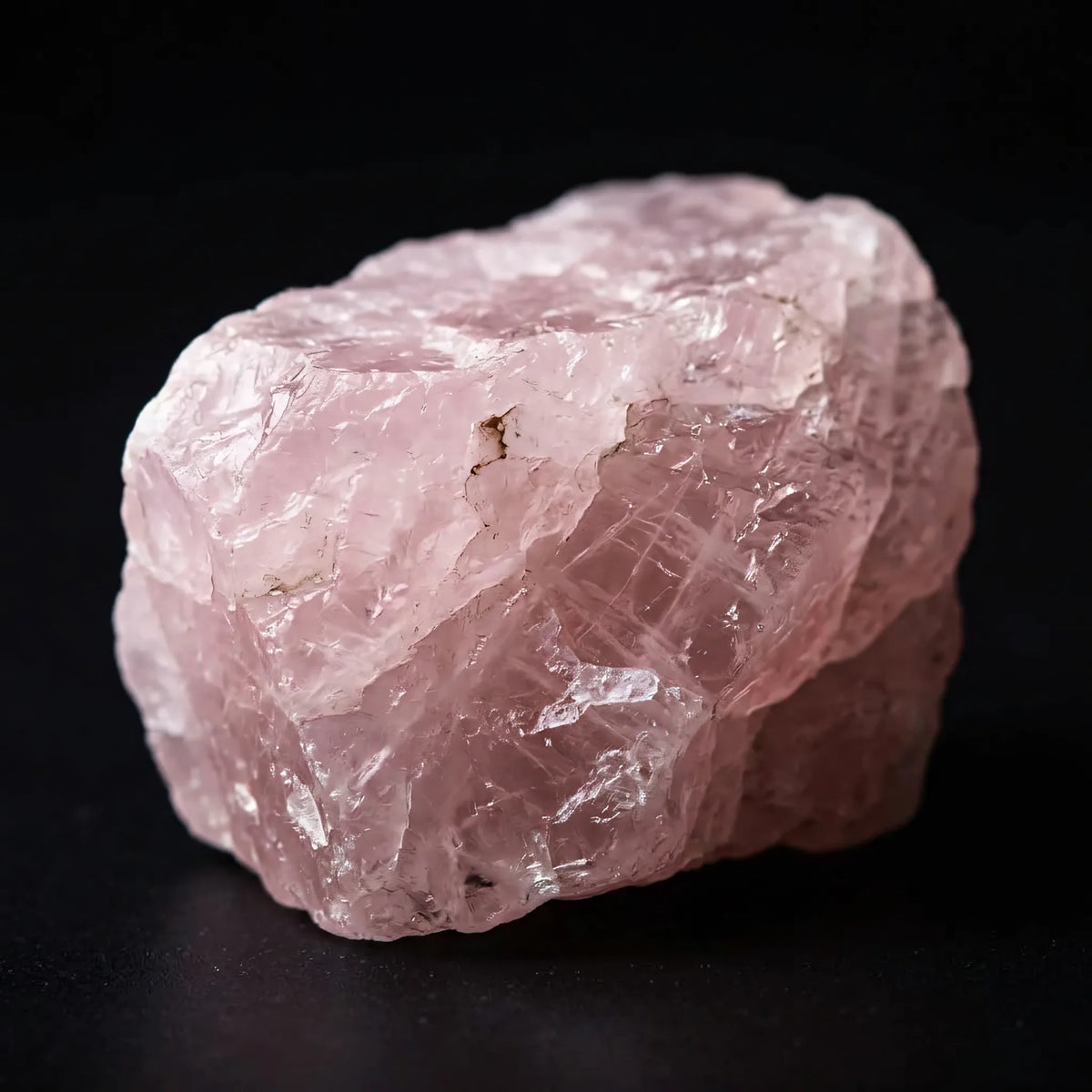 Naszyjnik z naturalnego kwarcu różowego Solis