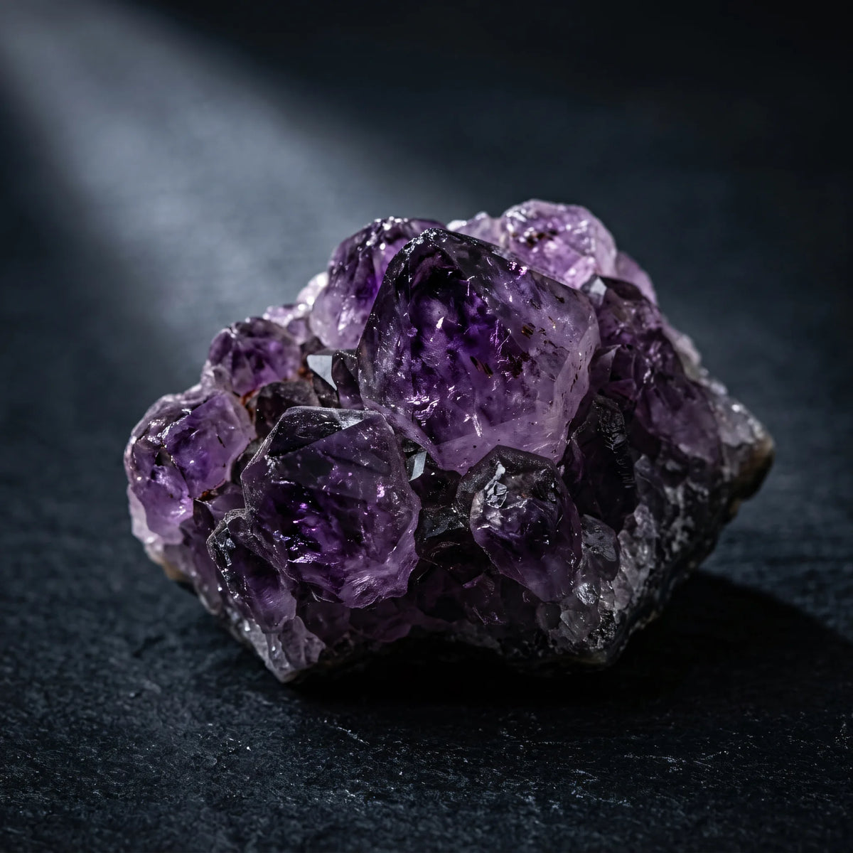 Bransoletka z naturalnego kamienia ametystu Althea