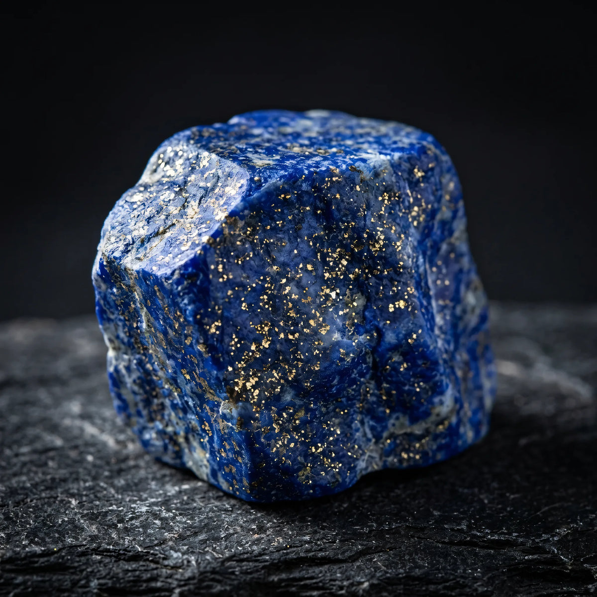 Pierścionek z naturalnym kamieniem lapis lazuli Indus