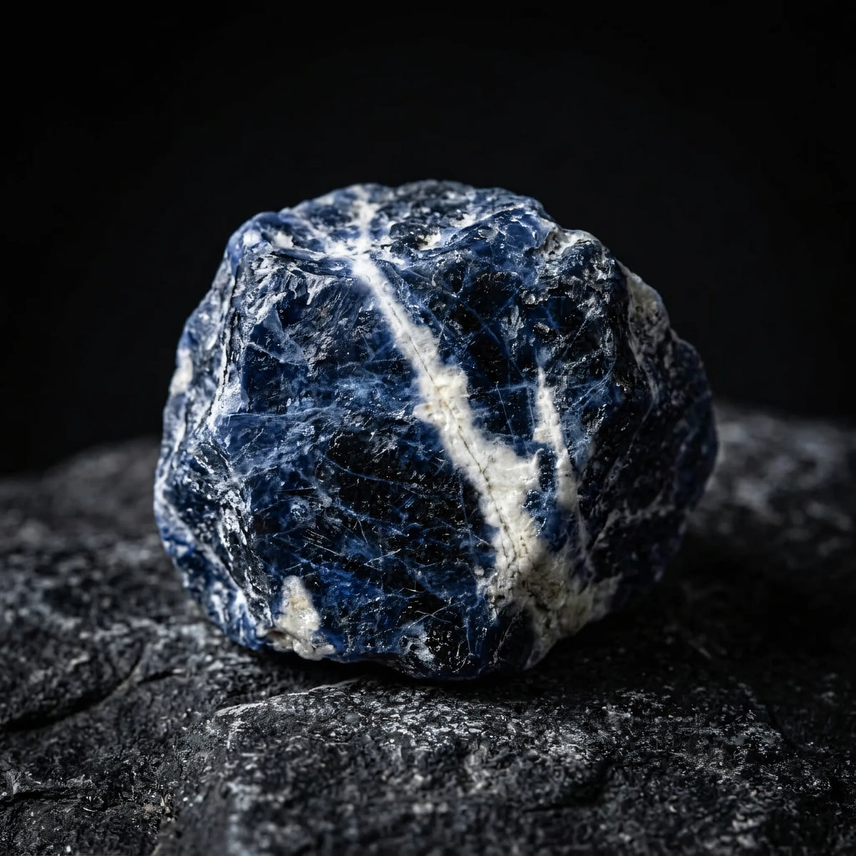 Naszyjnik z naturalnego kamienia sodalitu Sirius