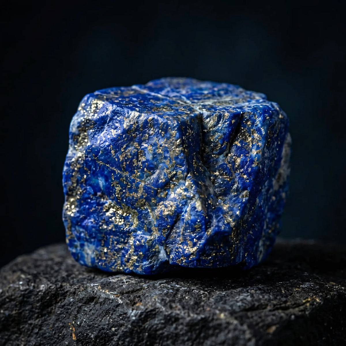 Pierścionek z naturalnym kamieniem lapis lazuli Sirene