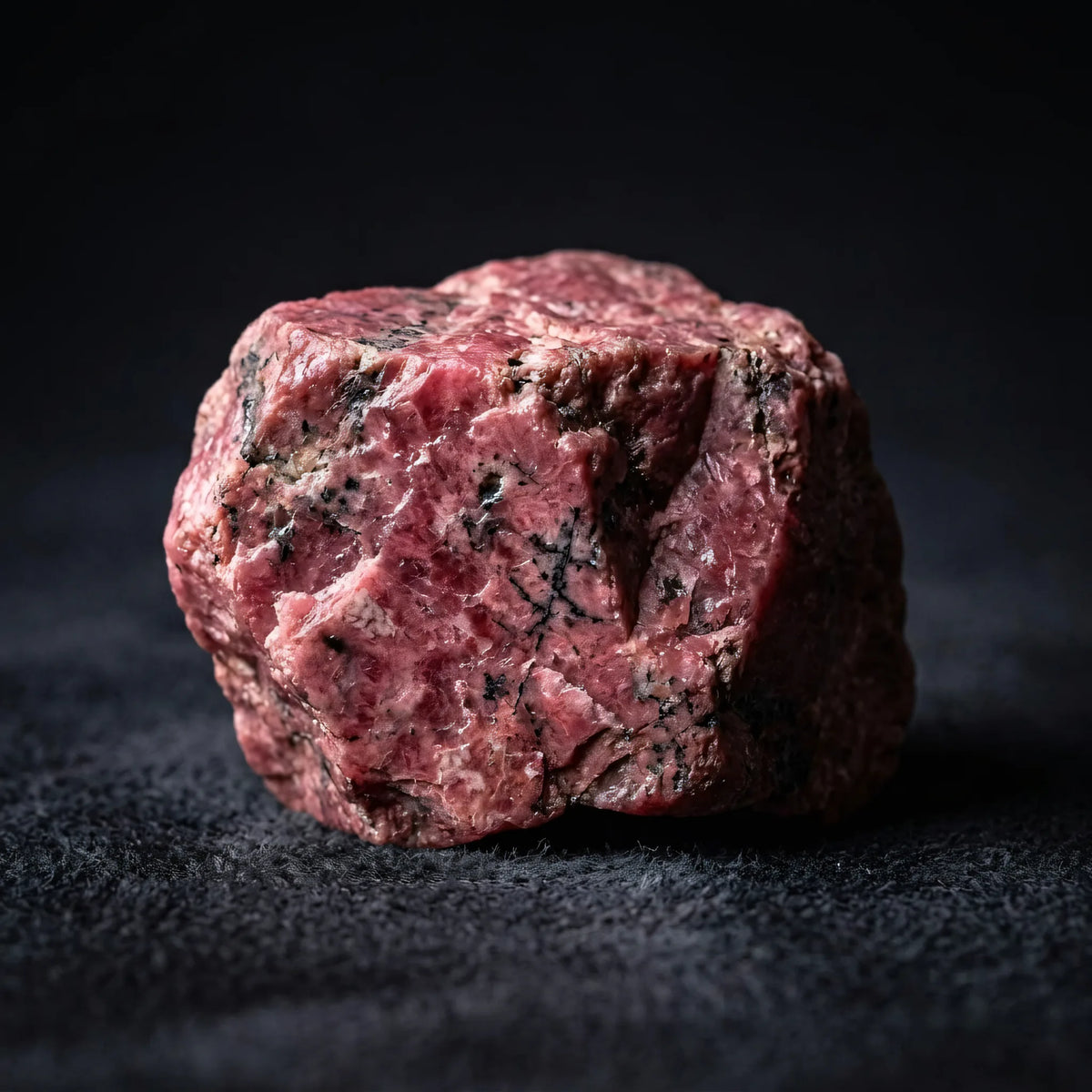 Kolczyki z naturalnego kamienia rodonitu Liora