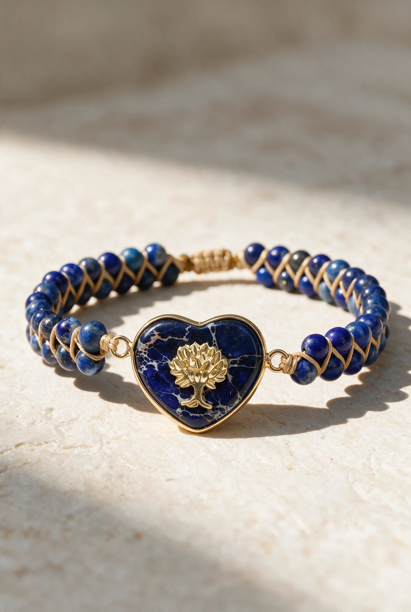 Bransoletka z naturalnego kamienia lapis lazuli Lani